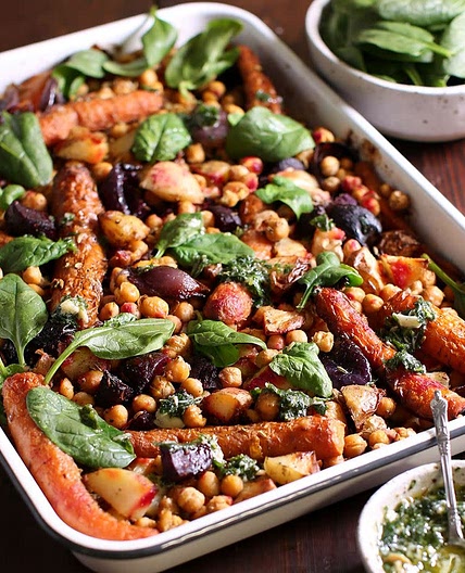 Roasted Vegetable and Chickpea Casserole