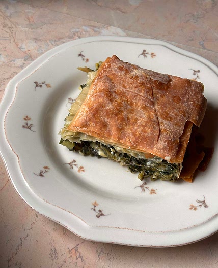 Spanakotiropita (σπανακοτυρόπιτα)