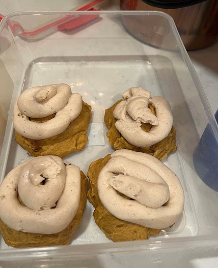 Frosted Pumpkin Sugar Cookie