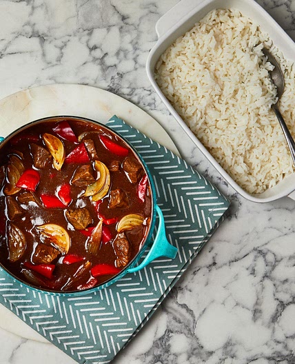 One Pot Beef In Black Bean With Baked Rice