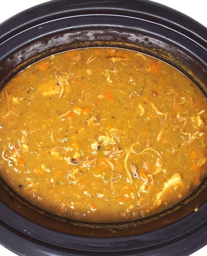 Slow Cooker Pork and Split Pea Soup