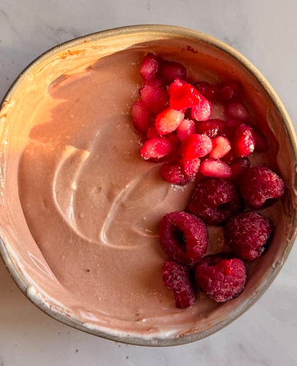 High protein, sugar free chocolate pudding