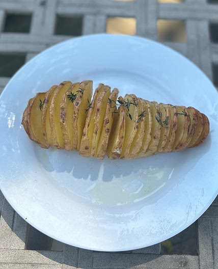 Hassleback potatoes with extra love 