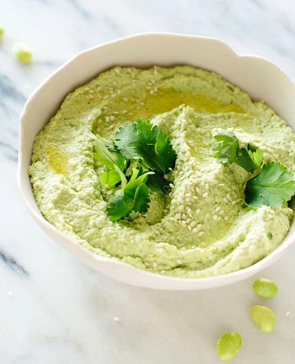 Edamame & coriander hummus