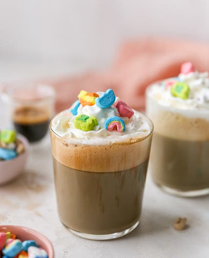 Lucky Charms Cereal Milk Latte