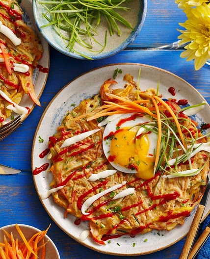 Crispy vegetable pancakes