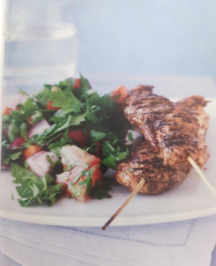 Sumac and paprika spiced chicken with herb salad