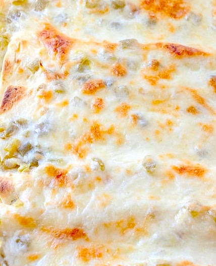 Creamy chicken with White Enchilada sauce