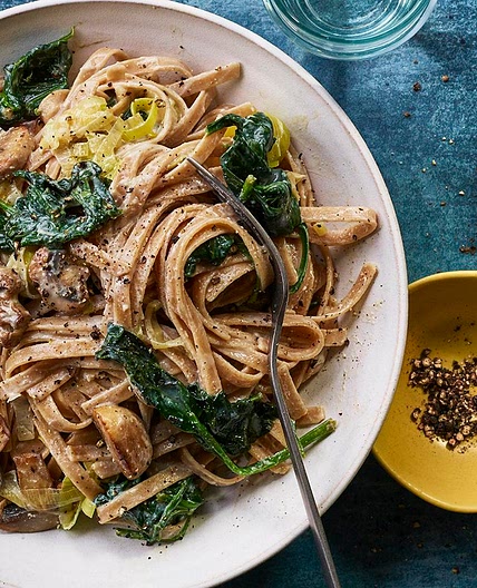 Creamy mushroom pasta