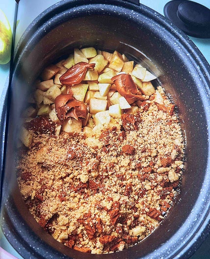 Spice apple crumble 