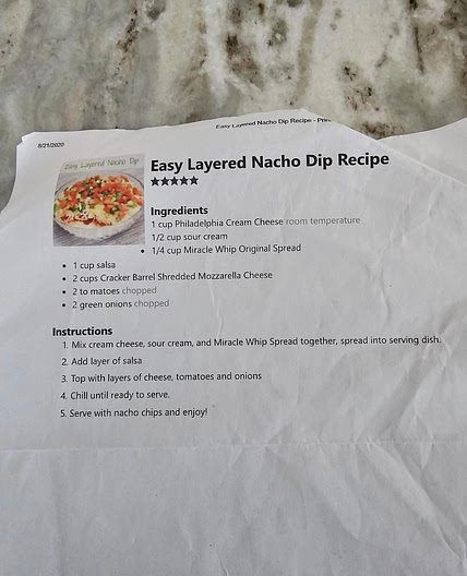 Easy Layered Nacho Dip
