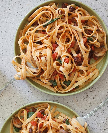 Black Beans and Pasta