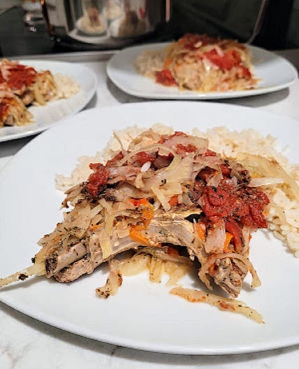 Vegetable Smothered Pork Chops