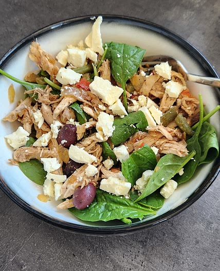 Mediterranean chicken salad