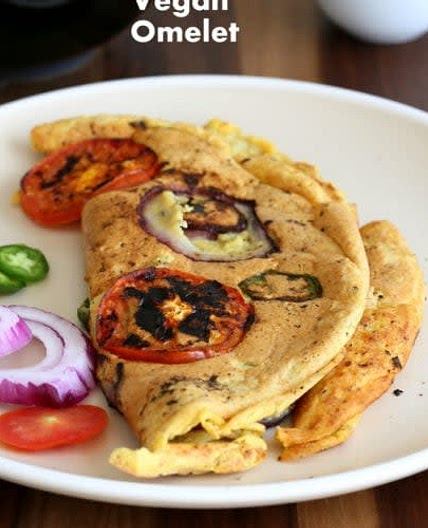 Omlet z mąki z ciecierzycy