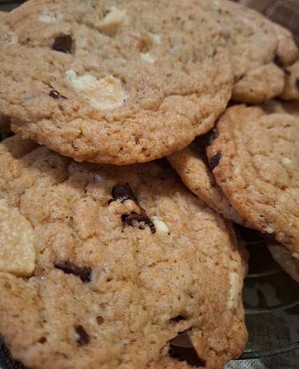 Vegane soft baked crunchy cookies