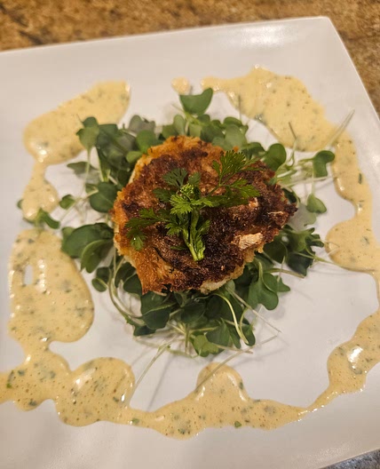 Joes Crab cakes and Remoulade