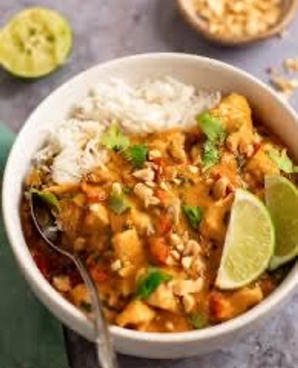 Panang Curry Pasta with Pine Nuts and Basil 