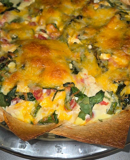 Rotel tofu breakfast pie