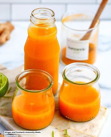Ginger and Turmeric Immunity Shots