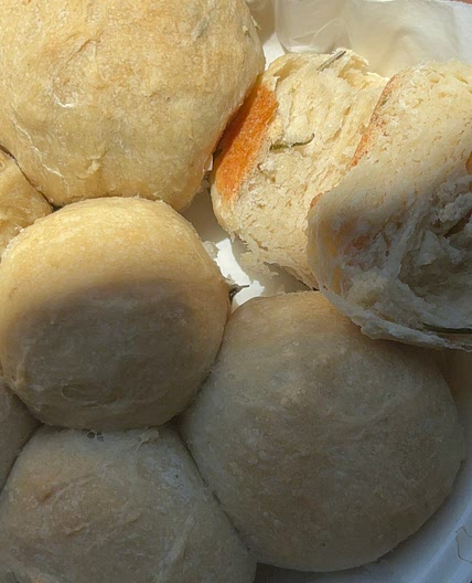 Vegan rosemary dinner rolls