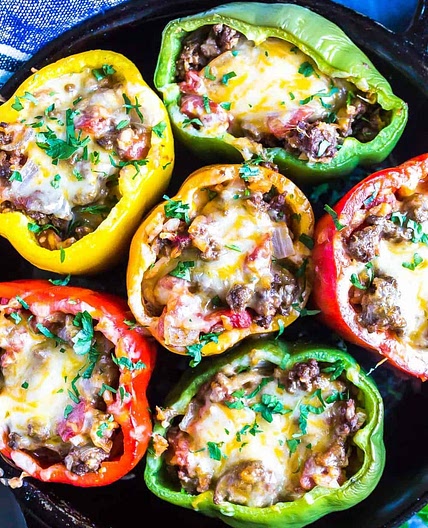Keto Stuffed Peppers (Classic Recipe) 🫑