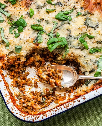 Lentil Shepherd's Pie with Herby Mashed Potatoes