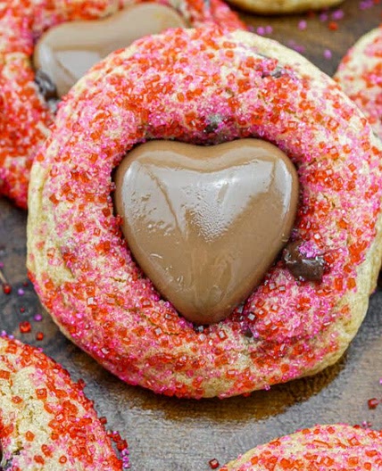 Valentine's Chocolate Chip Cookies