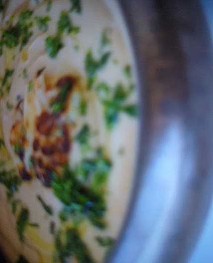 Roasted cauliflower soup