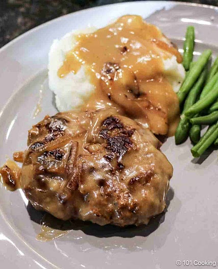 Old Fashion Salisbury Steak with Onion Gravy