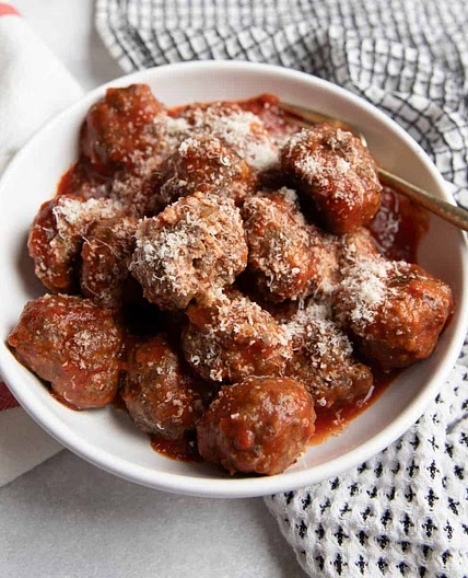 Baked Bison Meatballs