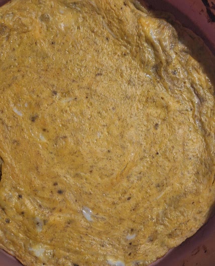 Egg with pumpkin banana