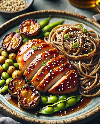 Poulet teriyaki aux topinambour