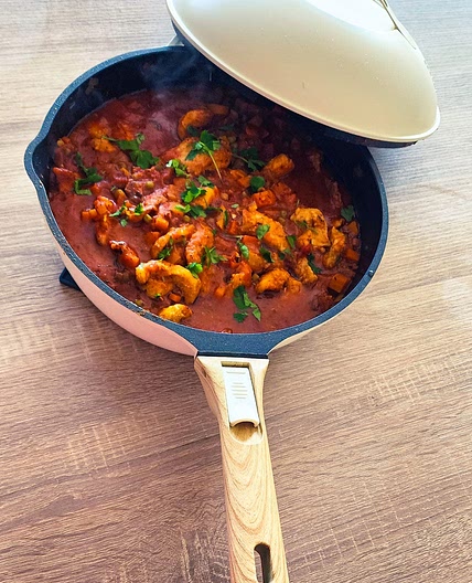 Poulet à la sauce aux légumes