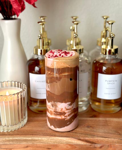 Strawberry Nutella Iced Mocha