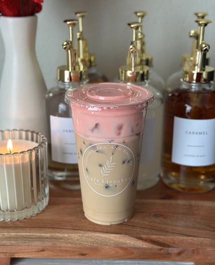 White chocolate mocha w/ Strawberry Cold Foam