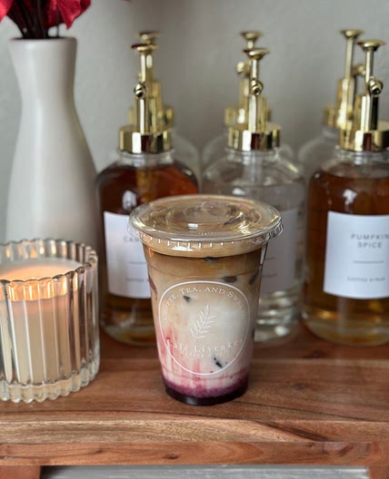 Black Raspberry Vanilla Iced Latte