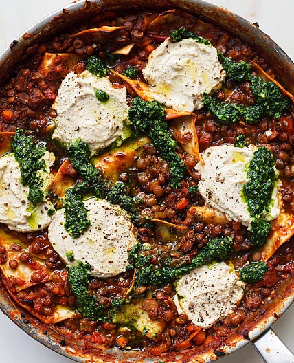 One Pan Lasagnes de Lentilles
