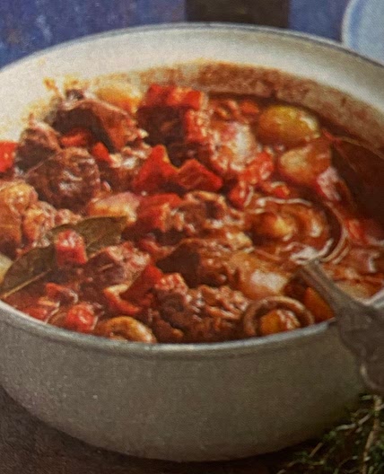 Beef, Red Wine and Veggie Stew 