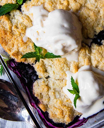Easiest Gluten-Free Blueberry Cobbler (Beats Gramma's!)