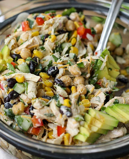 Southwest Shredded Chicken Salad