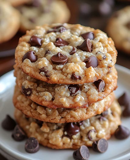 Rice Krispie Chocolate Chip Cookies