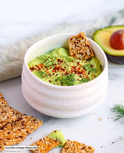 Avocado Cottage Cheese Dip