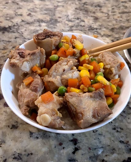 Mom's Spare Ribs with Rice