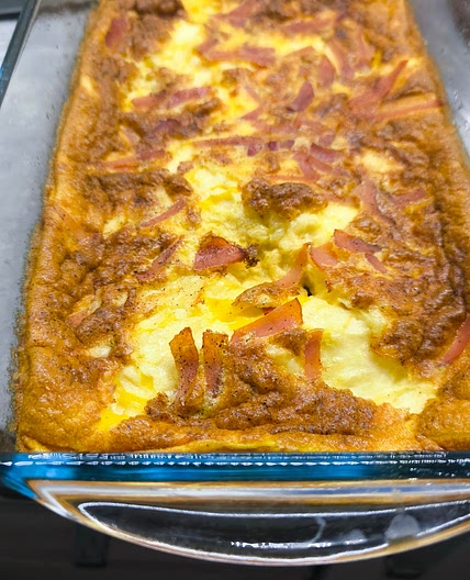 Omelet with dried meat
