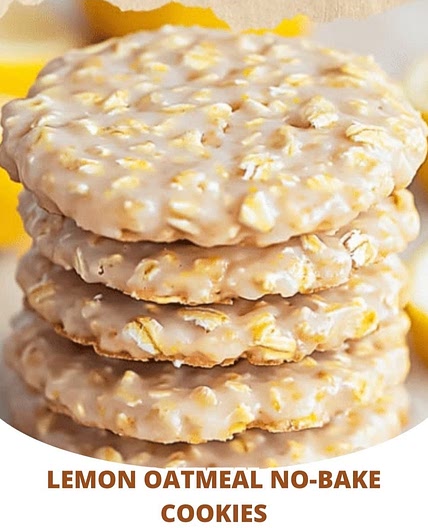 Lemon Oatmeal No-Bake Cookie