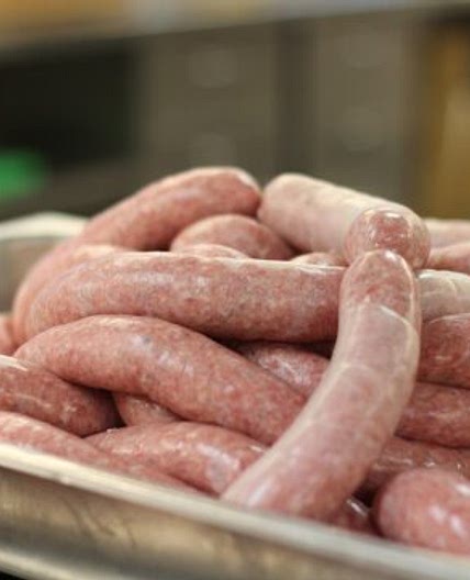 Sausage, chicken and squash traybake