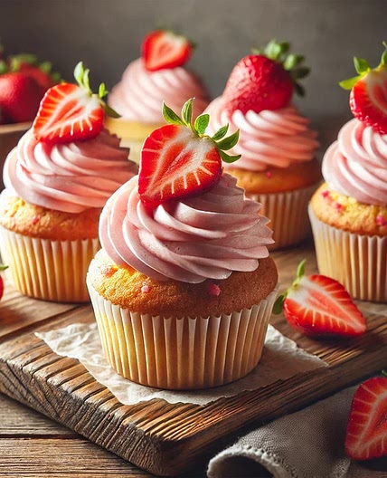 Delicious Homemade Strawberry Cupcakes Recipe