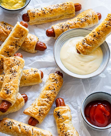 Puff Pastry Hot Dogs