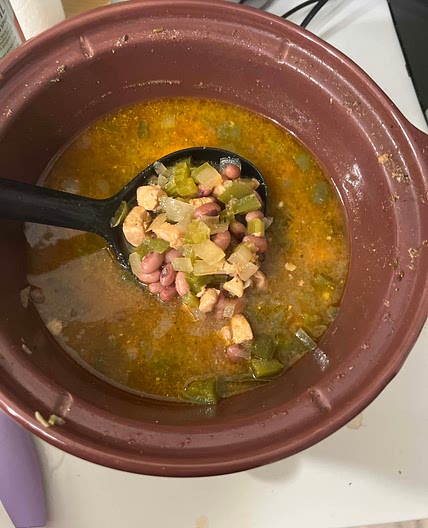 Slow cooker Cajun Coconut Rice and Kale Bowl